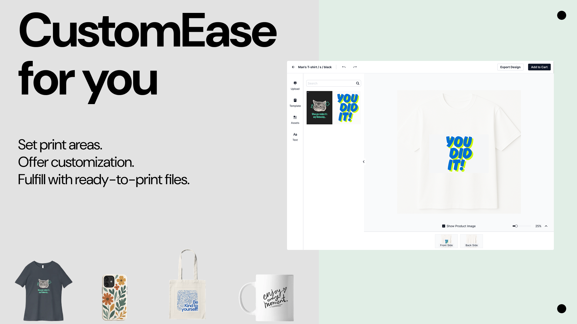 CustomEase App Interface