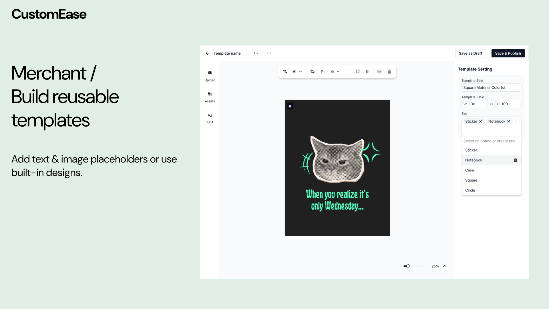 Customers Create Screenshot